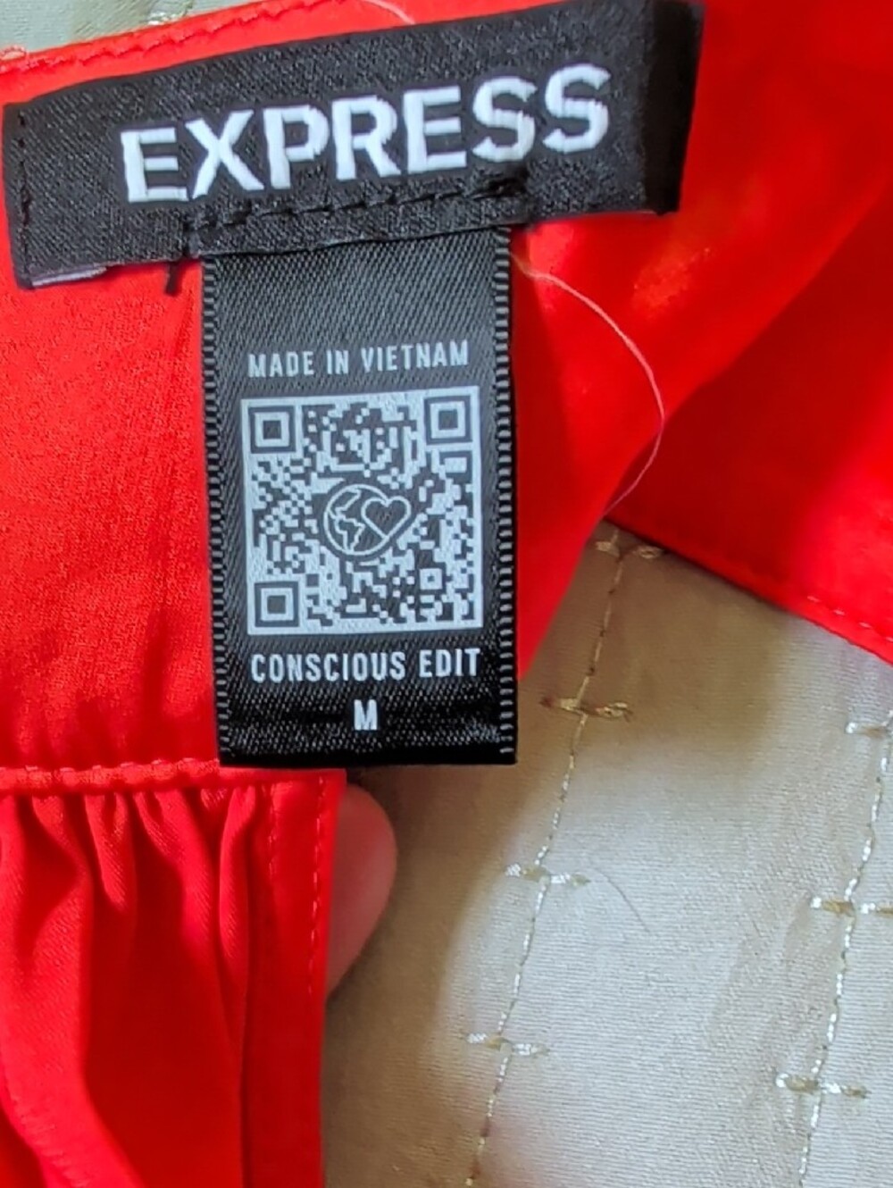Express Red Halter Top - Picture 3 of 3